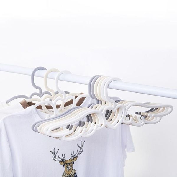 

laundry bags 1pc creative non-slip angel wing shape hanging clothes scarves tie plastic household hangers organizer drying racks