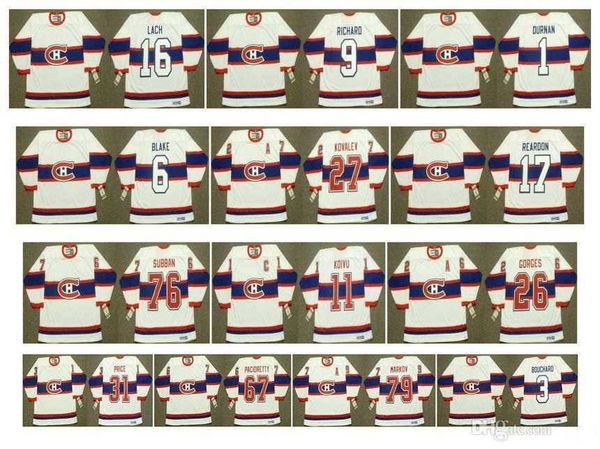 

vintage montreal canadiens jersey 11 saku koivu 26 josh gorges 27 alex kovalev 31 carey price 67 max pacioretty 76 p k subban custom hockey, Black