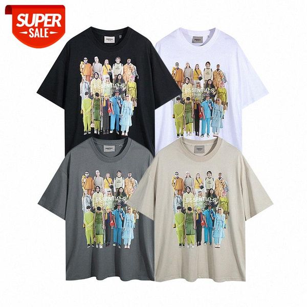 

fog movie character poster pattern printing round neck short sleeve men and women same batch #ai5j, White;black