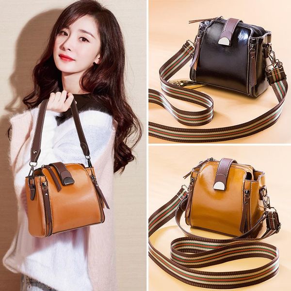 

autumn/winter small bags women's bag fashion all-match trendy korean style soft leather bucket shoulder