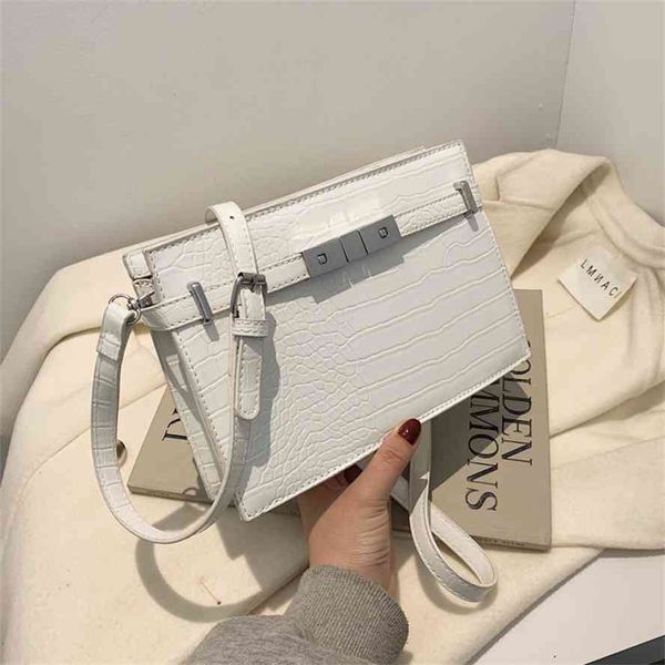 

crocodile women's 2021 spring summer new ins small square bag