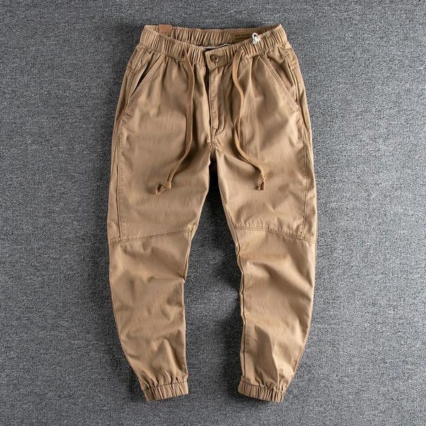 

men's pants 2021 arrival woven twill corset casual cutting trend european and american youth 251, Black