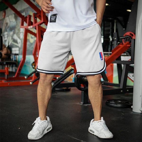 

men's shorts sports summer loose basketball pants speed drying breathable fitness casual5 fashion exercise trousers, White;black