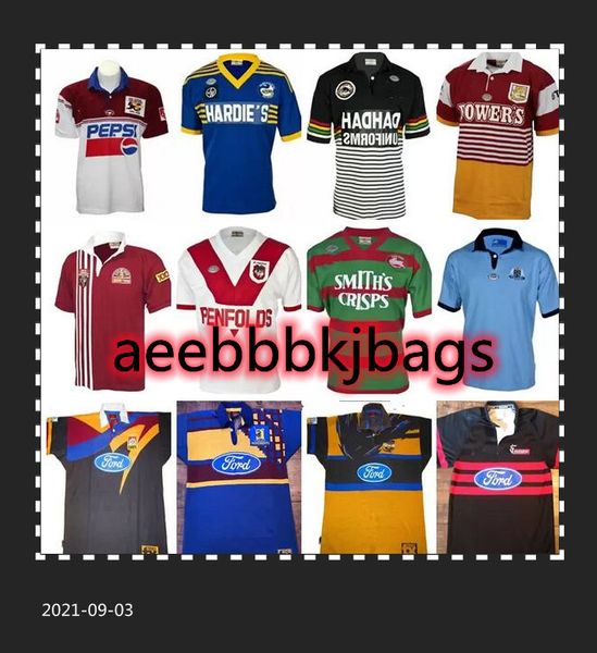 

retro rugby jersey bull highlanders panthers blue bronco chiefss st george maroons hurricanes crusaders rabbit lan holden sea eagles parrama, Black;gray