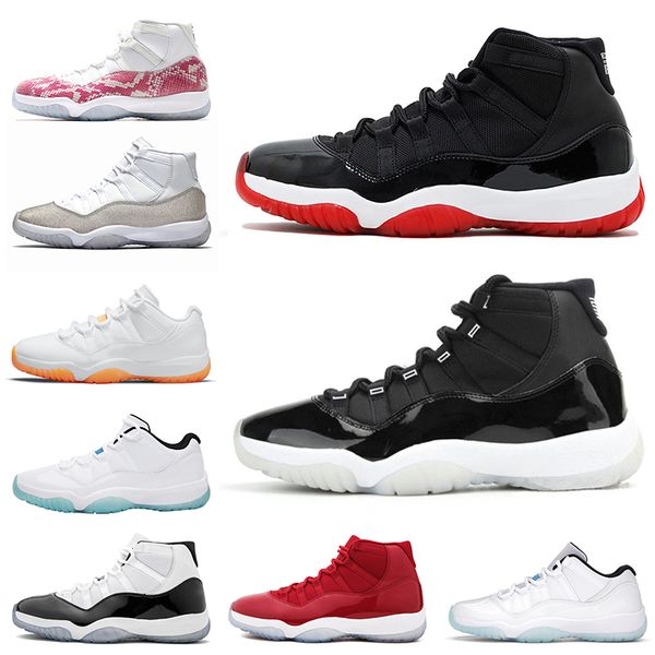 

2021 men basketball shoes jumpman 11s 25th anniversary high bred citrus cool platinum tint legend blue olive unc mens women sports trainers, White;red