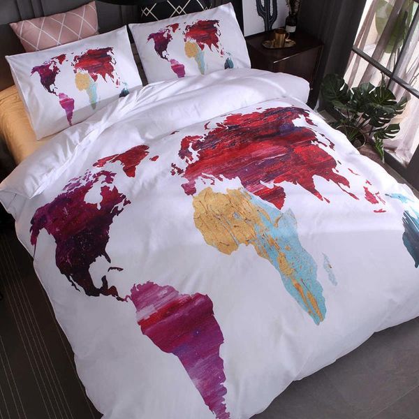 

bedding sets creative splash ink set water color 3d printed duvet cover pillowcases white twin  king bedlinen no sheet