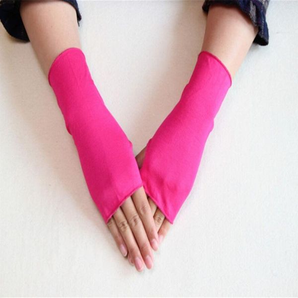 

sports gloves women's summer sunscreen cotton glove fingerless driving, Black