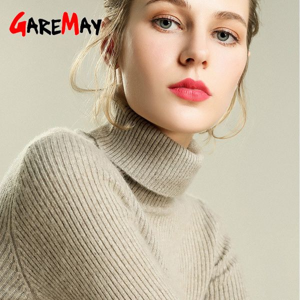 

knitted cashmere sweaters for women turtleneck jumper long sleeve basic pullover winter casual women's 210428, White;black