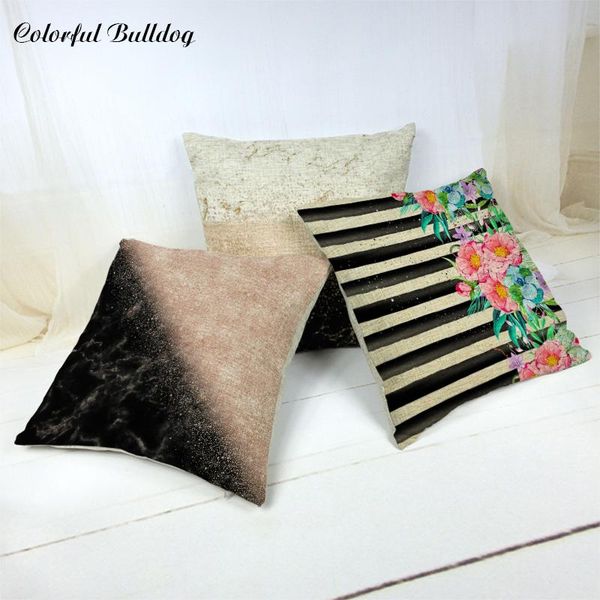 

cushion/decorative pillow black and white stripes stitching cushions watermelon cactus geometric flower home sofa outdoor decoration decorat