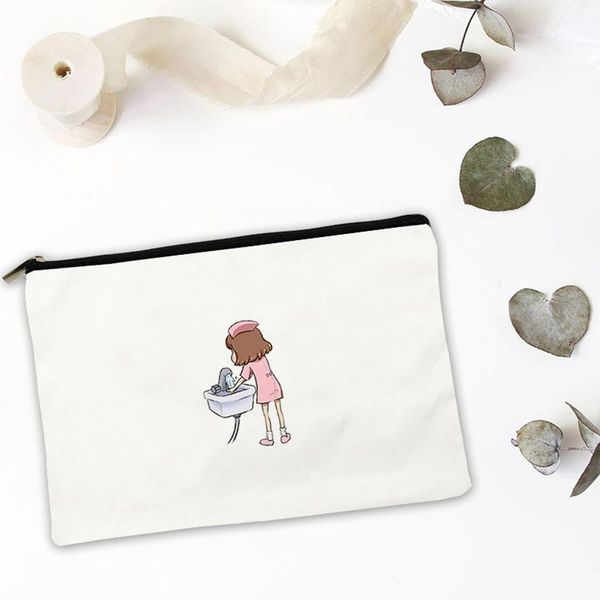 

cosmetic bags & cases cartoon female bag for makeup personal mini women make up organizer handbags kawaii pouch