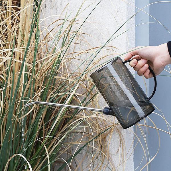 

watering equipments home garden nordic ins simple premium grey 1000ml can long mouth plastic gardening pot indoor