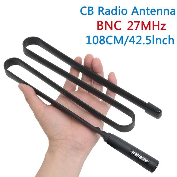 

walkie talkie abbree tactical antenna 27mhz 72/108cm cb portable radio with bnc connector for cobra midland uniden anytone