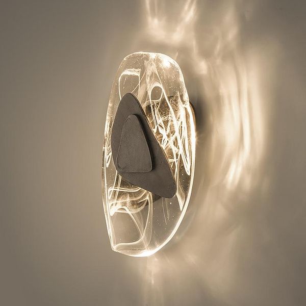 

wall lamp modern glass lamps restaurant fixture luminaire sconce lighting bedroom bedside living room home stairs aisel light