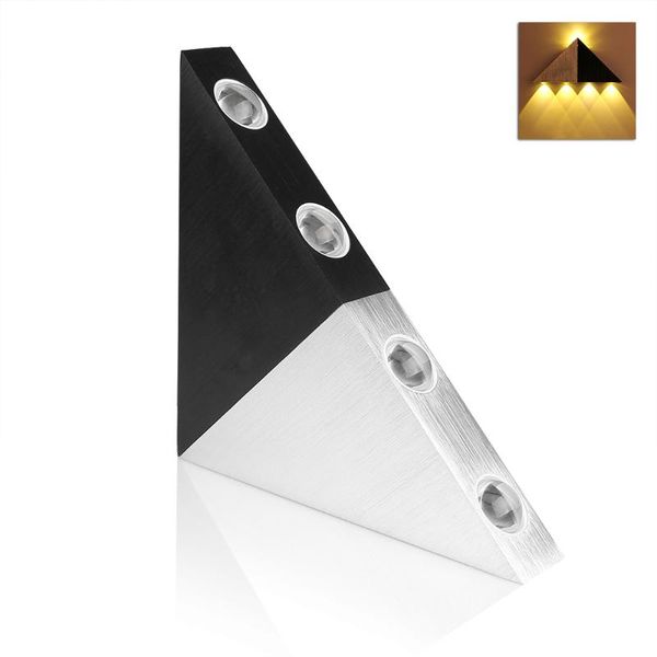 

wall lamp modern led 5w aluminum body triangle light for bedroom home lighting luminaire bathroom fixture sconce