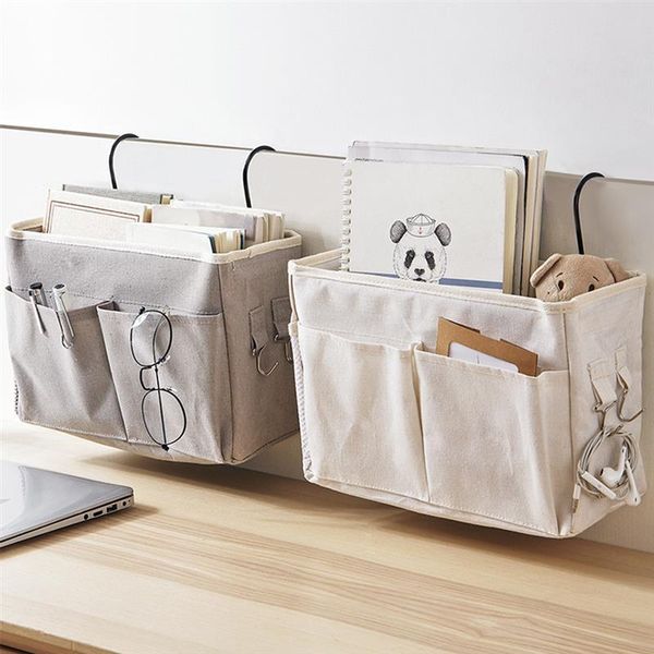 

bedside hanging organizer storage bag for bunk and beds dorm rooms bed rails holder pockets boxes & bins