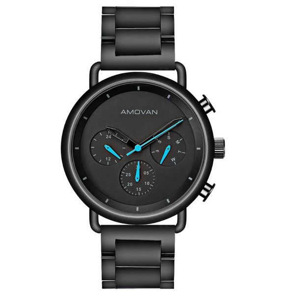 

wristwatches classic men watch stainless steel fashion wrist, Slivery;brown