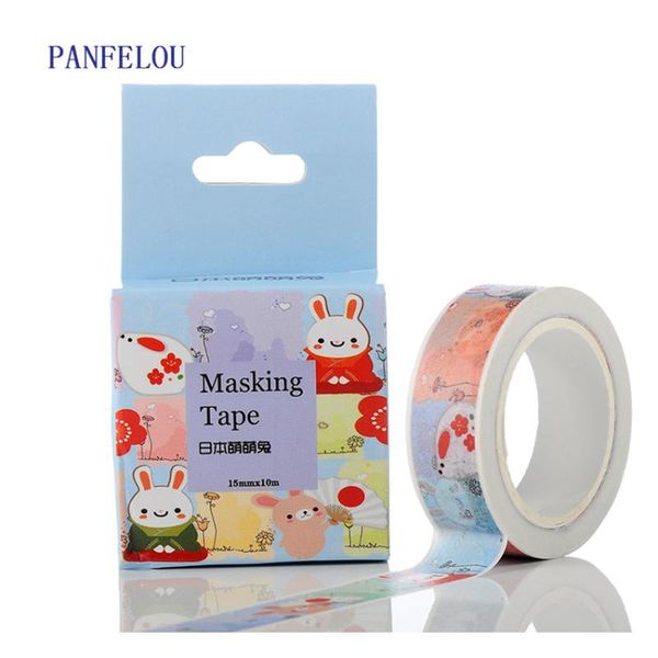 

gift wrap panfelou 1.5cmx10m lovely cartoon stickers border masking adhesive line paper washi tape diy scrapbooking hand account