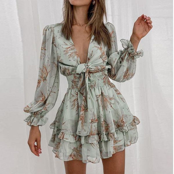 

maternity dresses chiffon dress women's printed lady temperament commuter v-neck clothes, White
