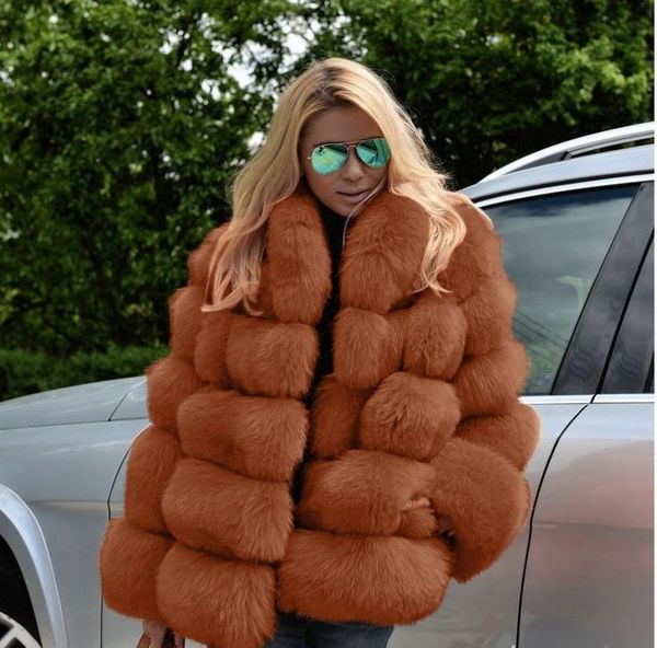 

women's leather & faux fur coat women winter luxury overcoat jacket hoodies short outerwear plush streetwear, Black