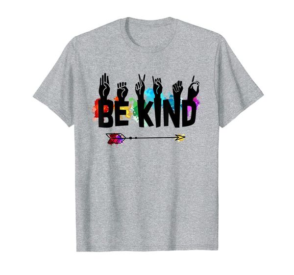 

be kind asl alphabet american sign language shirt asl gifts, White;black