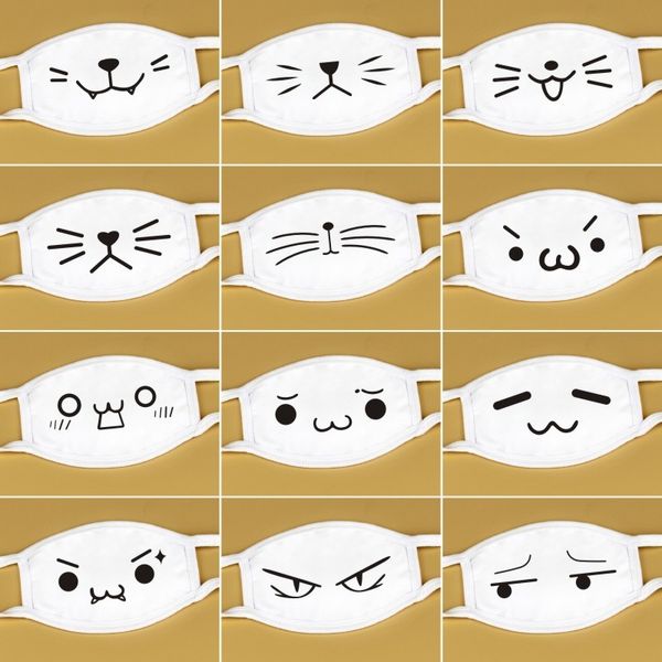 

masks facial cute fried chicken nuggets jun white cloth funny cotton men and women