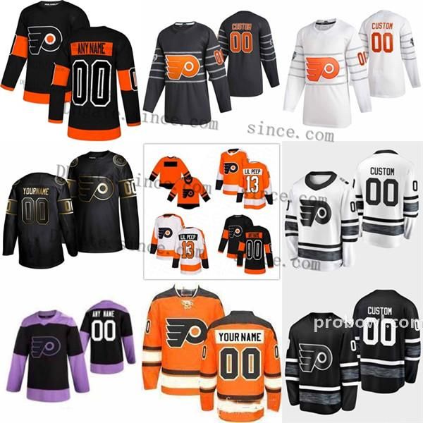 

13 lil peep jersey 11 travis konecny custom philadelphia hockey 14 sean couturier 9 ivan provorov 28 claude giroux 13 lil peep flyer jerseys, Black;red