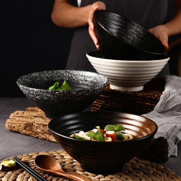 

bowls 700ml,1000ml,1500ml japanese ceramic bowl noodle large capacity rice household tableware decoration