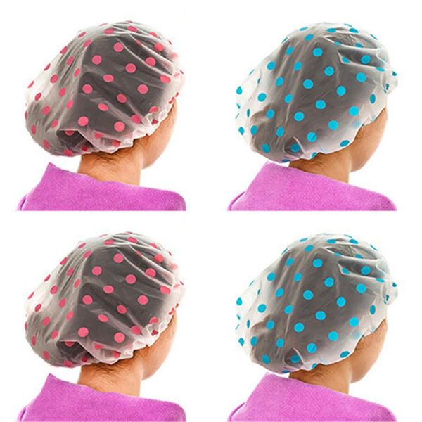 

towel 10pcs/lot fashion waterproof shower cap bath makeup care kitchen smokeproof hat.replace hair