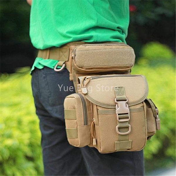 

portable men women waist pouch waterproof oxford outdoor military bag pocket leg travel shoulder crossbody 20#7 bags