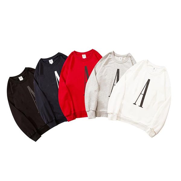 

men's hoodies & sweatshirts autumn and winter sweatshirt long sleeve o-neck cotton pullover casual classic comfortable lovers, Black