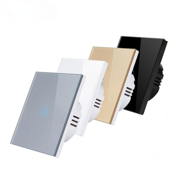 

smart home control touch light switch wall stick eu glass panel 1gang 2gang 3 gang ac 110v 220v