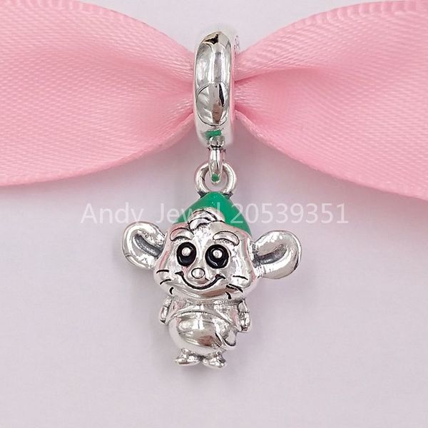 

"authentic 925 sterling silver beads dsn x pandora gus mouse dangle charm charms fits european pandora style jewelry bracelets & neckla