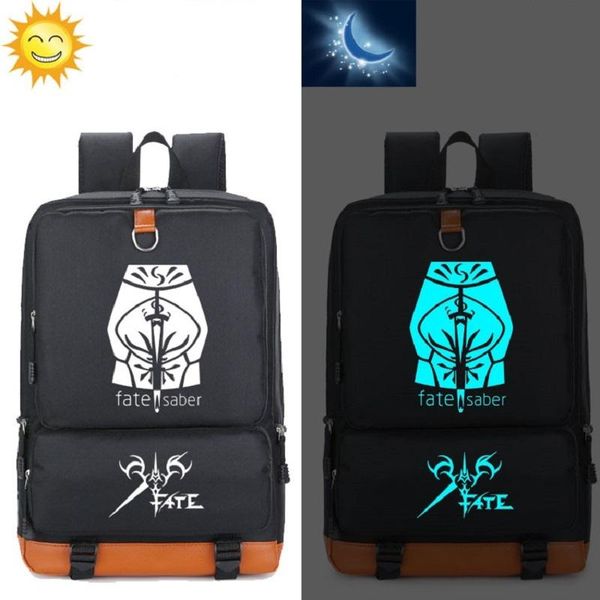 

backpack high q game fate/grand order for teenage large capacity luminous travel bags