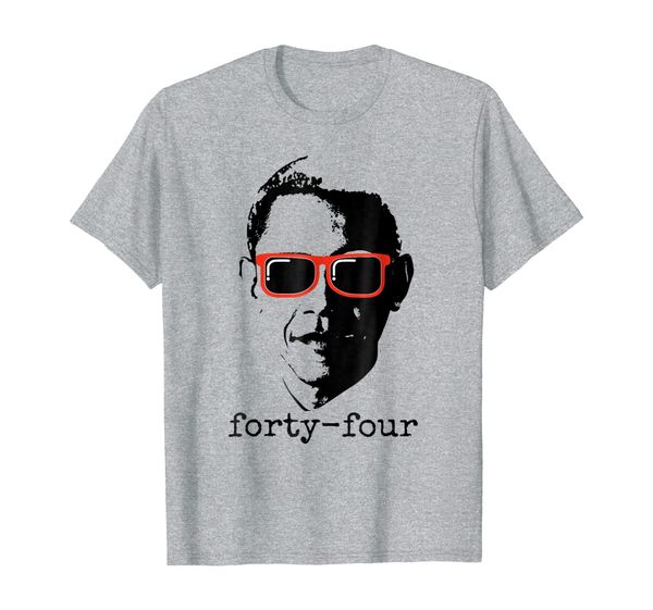 

obama 44 president t-shirt, White;black