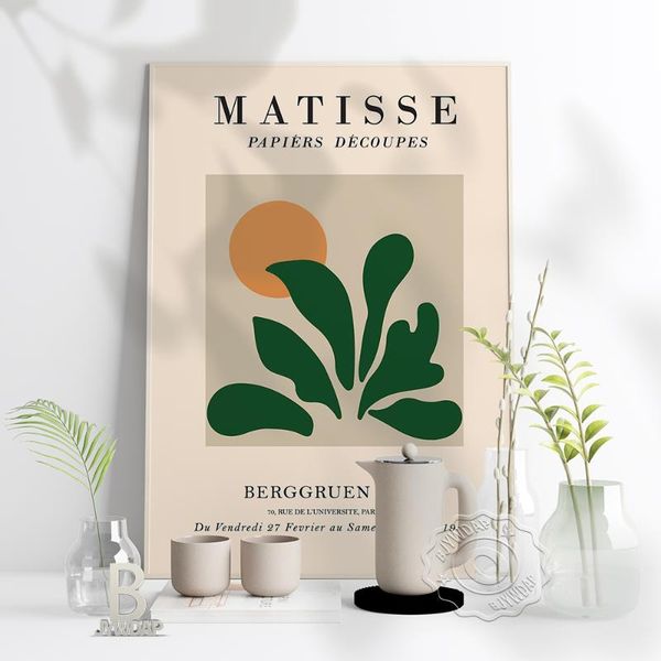 

paintings henri matisse art exhibition poster, modern print french wall decor