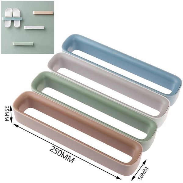 

clothing & wardrobe storage wall mounted plastic shoes rack family bathroom shoe organizers self adhesive stand slippers hanging holder