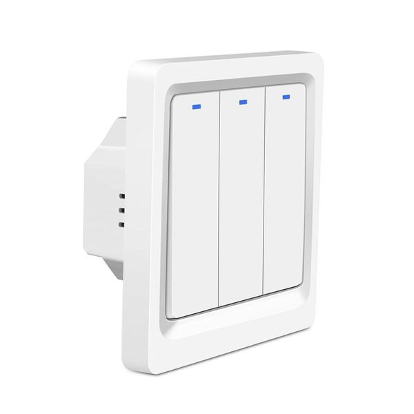 

smart home control gt-102-3 wifi light switch push button panel wall 100-240v suitable for alexa google eu plug