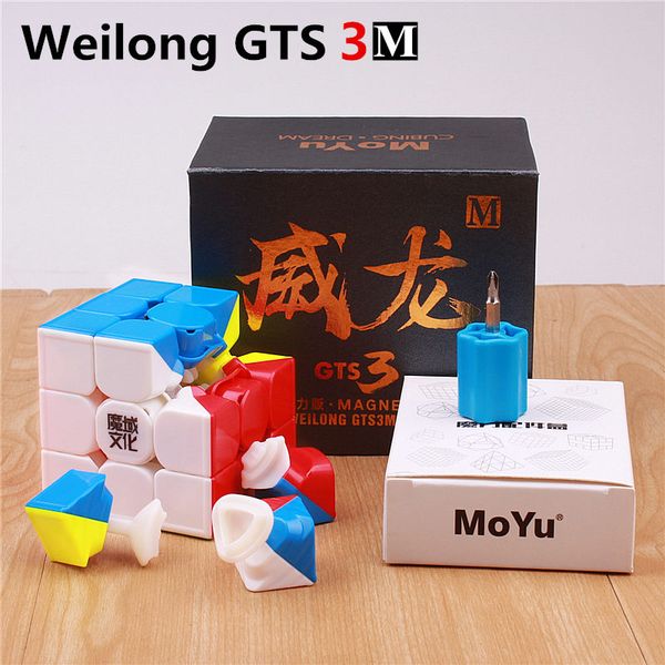 

moyu weilong gts 3m v2 magnetic 3x3x3 puzzle magic cubes professional magnets speed cube 3 on 3 toys for children