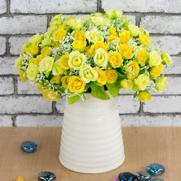 

decorative flowers & wreaths 1pcs 23cm rose pink silk peony artificial bouquet for valentines day gifts diy home wedding party decoration