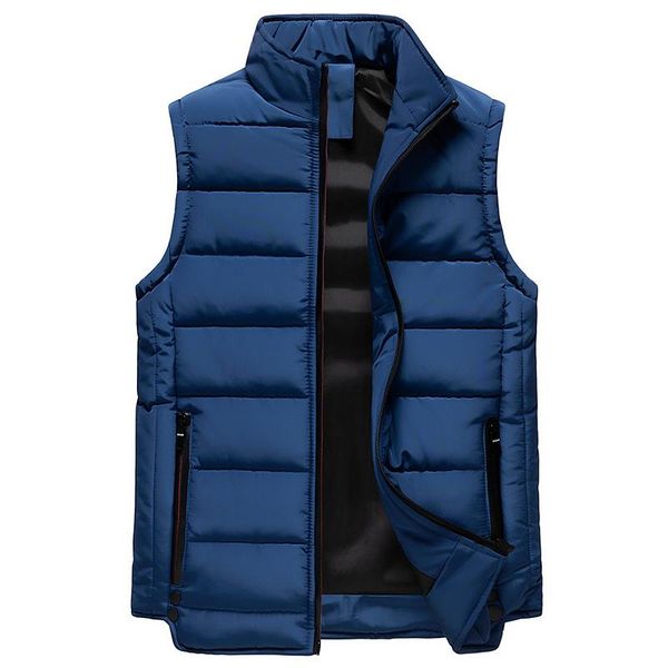 

men's vests autumn and winter vest solid color trend simple personality versatile man brand mens jacket sleeveless cotton-padded, Black;white