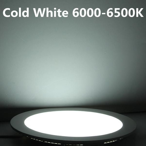 

downlights 1pcs ultra thin led panel downlight 6w 9w 12w 15w 25w round ceiling recessed spot light ac85-265v painel lamp indoor lighting