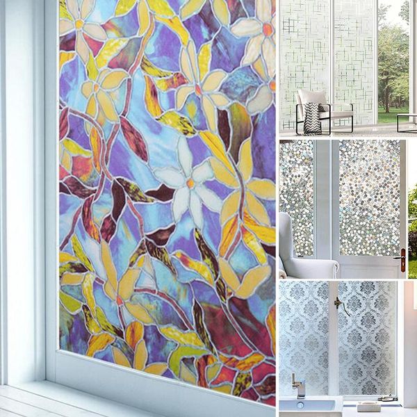 

window stickers privacy film glass decorative static anti-uv decal home bathroom decoration