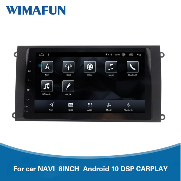 

car gps & accessories wimafun android 10 8-inch, 2006-2010, used for old navi 2+32g,car multimedia player smart dsp radio carplay