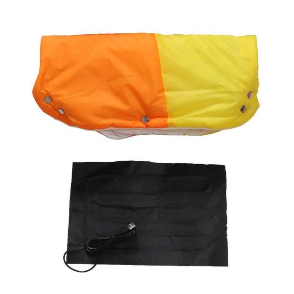 

stroller parts & accessories winter warm hand warmer usb electric heater plush gloves pushchair muff waterproof pram accessory mitten