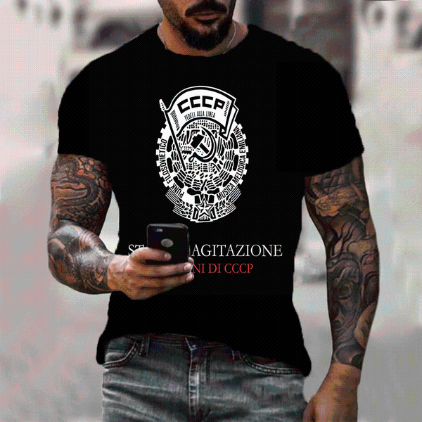 

men's t-shirts cccpt shirt summer 3d printing russia moscow harajuku short-sleeved fashion o-neck casual sports running clothin, White;black