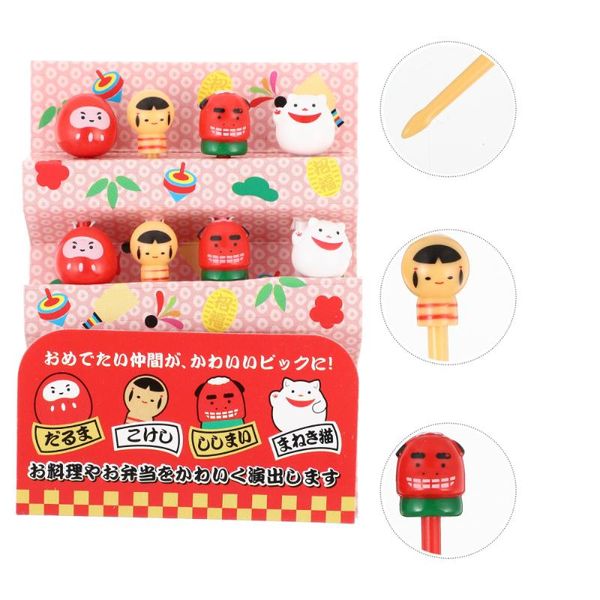 

forks 8 pcs fruit picks fork bento decor accessory ers