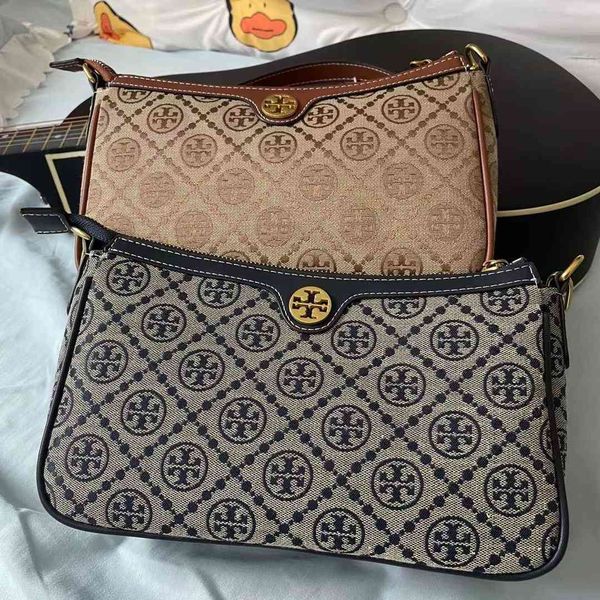 

tb new canvas printed single shoulder diagonal armpit holding envelope bag leisure women's