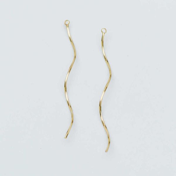 

gold tone 10pcs messing wire hangers 66mm, oorbel component charms (gb-606), Golden