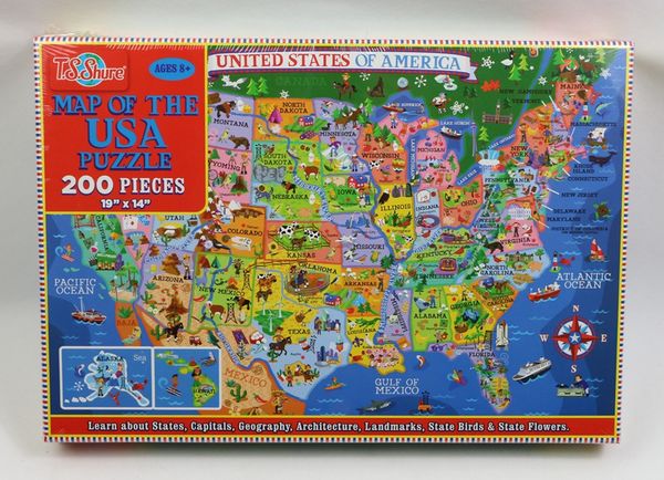 Andere festliche Partyartikel Puzzles 200 Teile Holzmontage Bild Weltkarte Amerika für Erwachsene Kinder Kinder Spiele Spielzeug P183