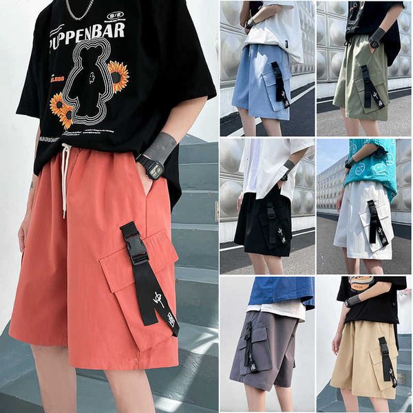 

men's shorts cargo pants fifth summer trendy all-match sports casual outer wear loose large size cotton gpz0, White;black